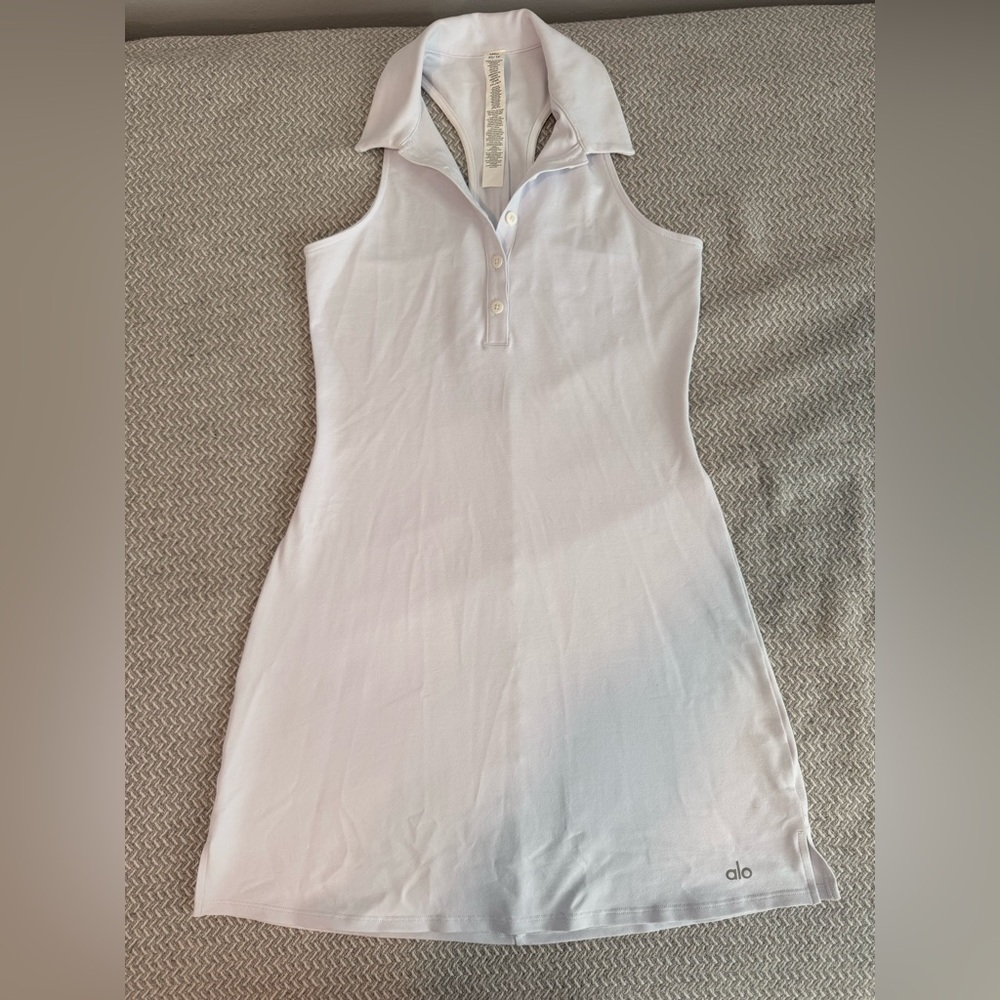 ALO Yoga White Sleeveless Dress